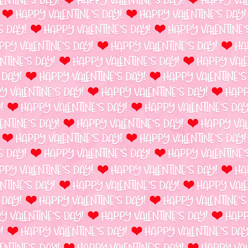 Gnomie Love Pink Happy Valentine's Day Words