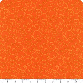 KimberBell Basics Orange Scroll