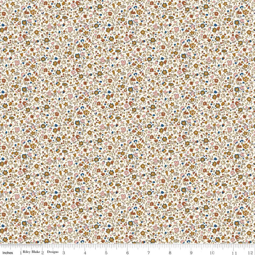 Liberty Denim Florals Posy Haze B