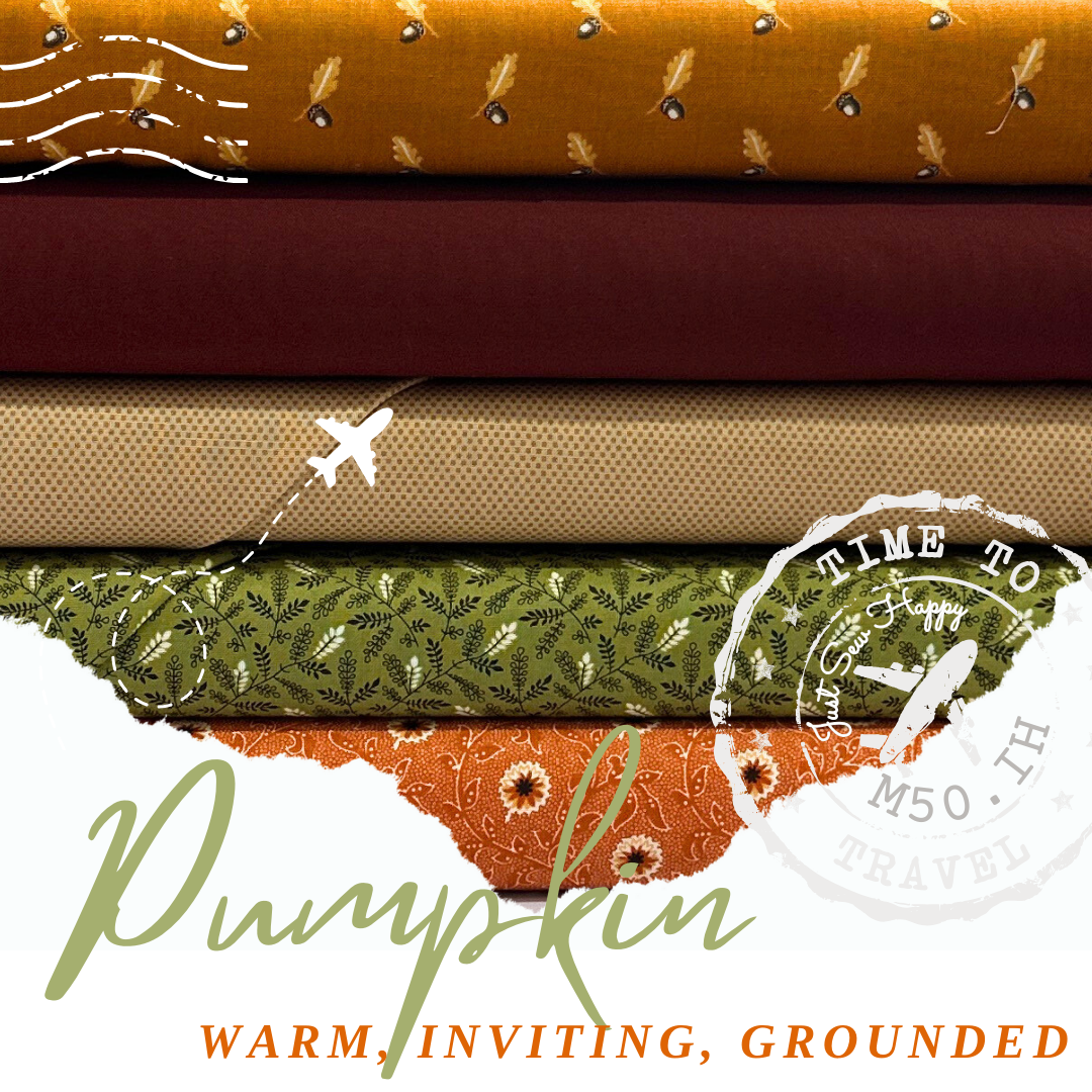 M50 Island Hopping Quilt Kit: Pumpkin