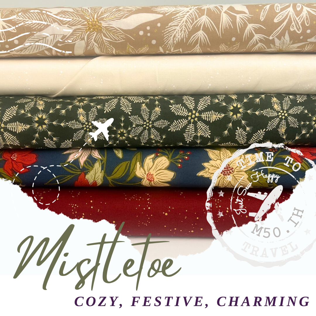 M50 Island Hopping Quilt Kit: Mistletoe