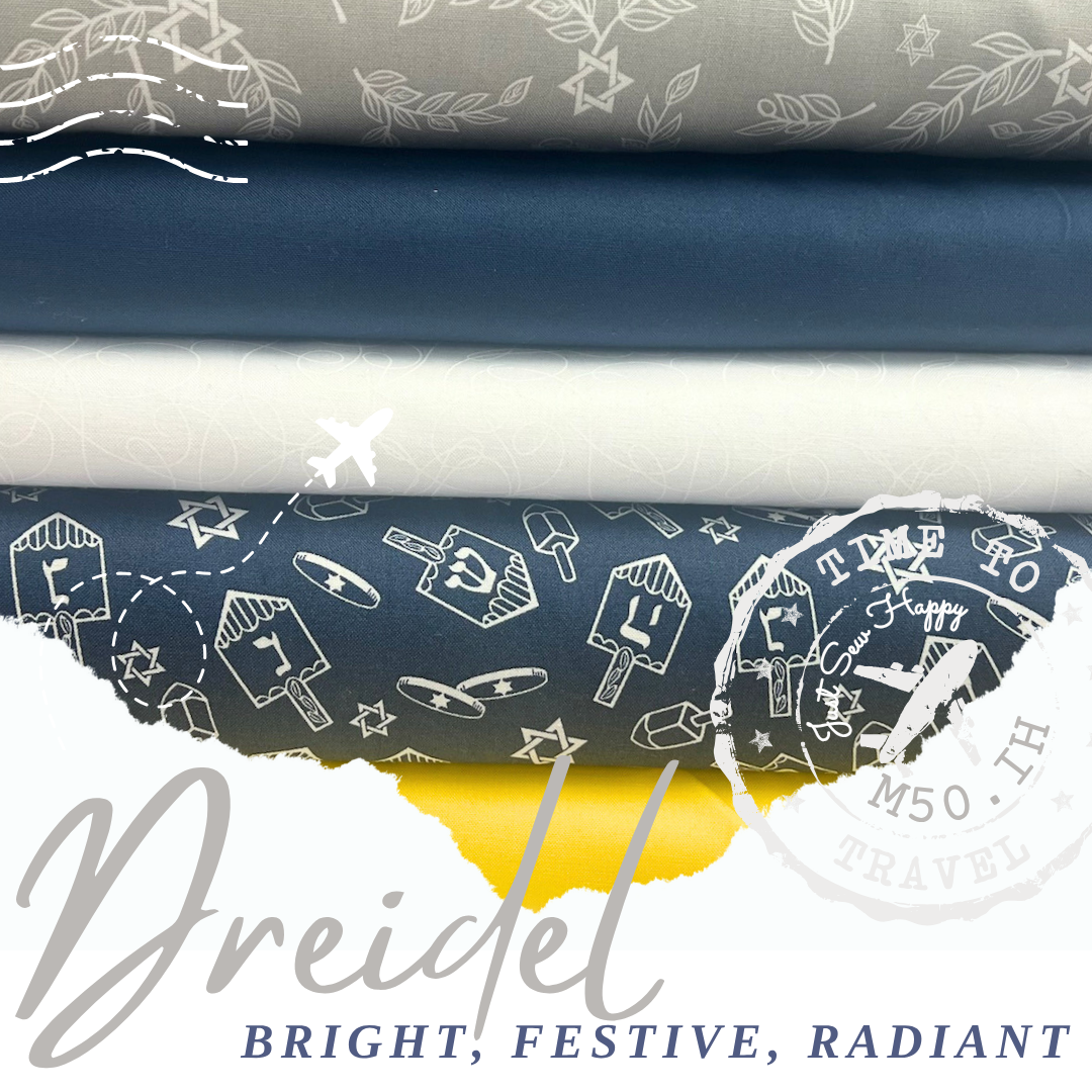 M50 Island Hopping Quilt Kit: Dreidel