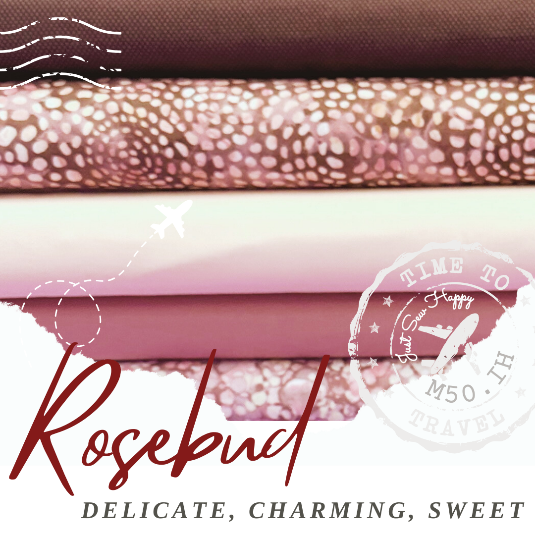 M50 Island Hopping Quilt Kit: Rosebud