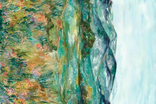 Wanderlust Mountains by the yard