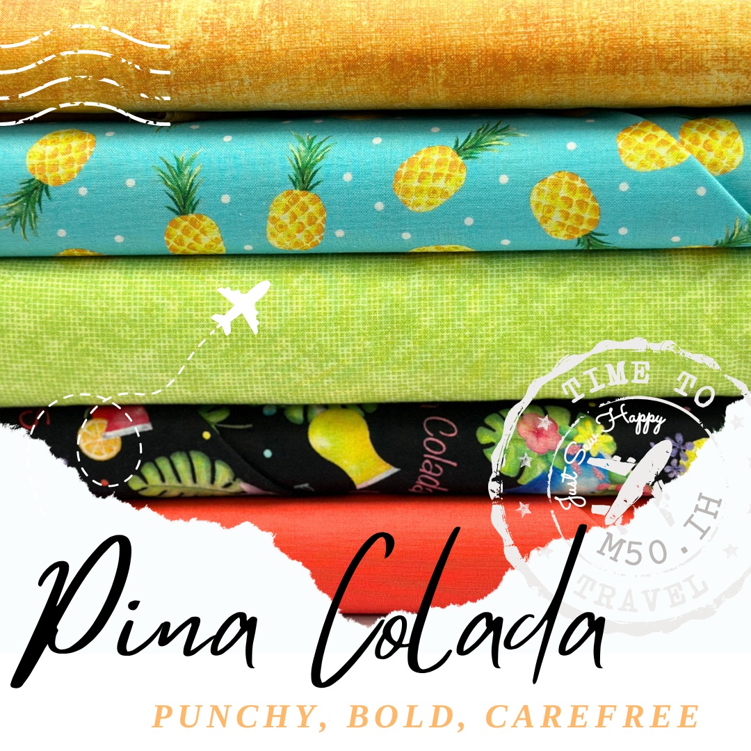 M50 Island Hopping Quilt Kit: Pina Colada