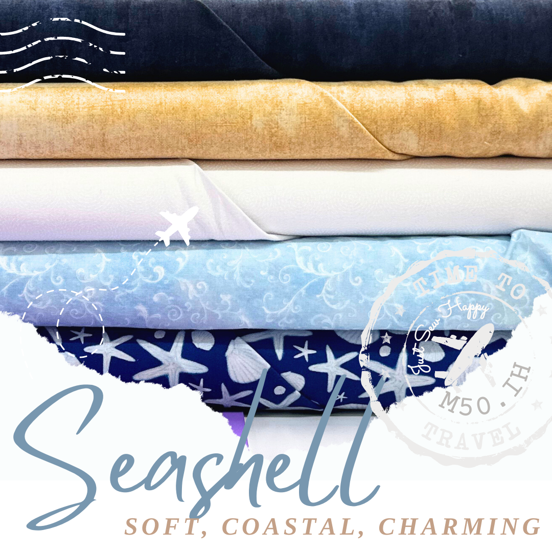 M50 Island Hopping Quilt Kit: Seashell