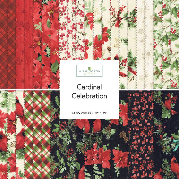 Cardinal Celebration 42pc 10"squares