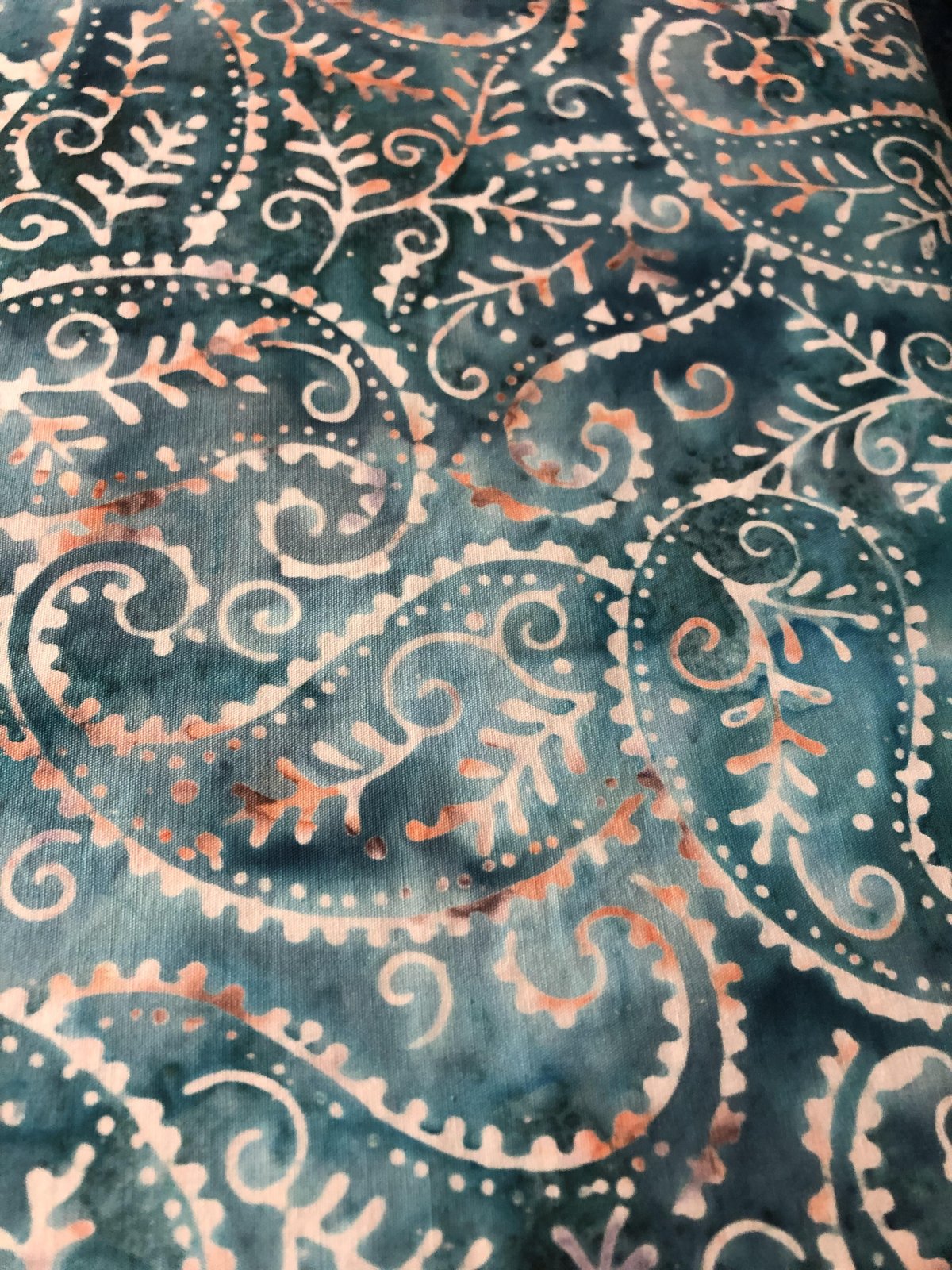 Batik Paisley Teal Multi