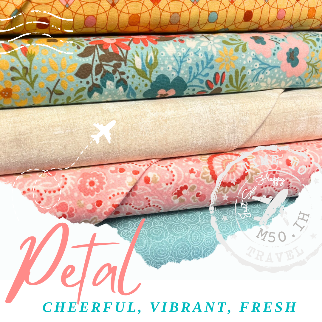 M50 Island Hopping Quilt Kit: Petal