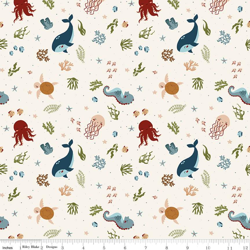 Created with Love In the Sea Ecru