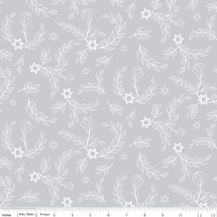 8 Nights, 8 Lights Leaves Silver