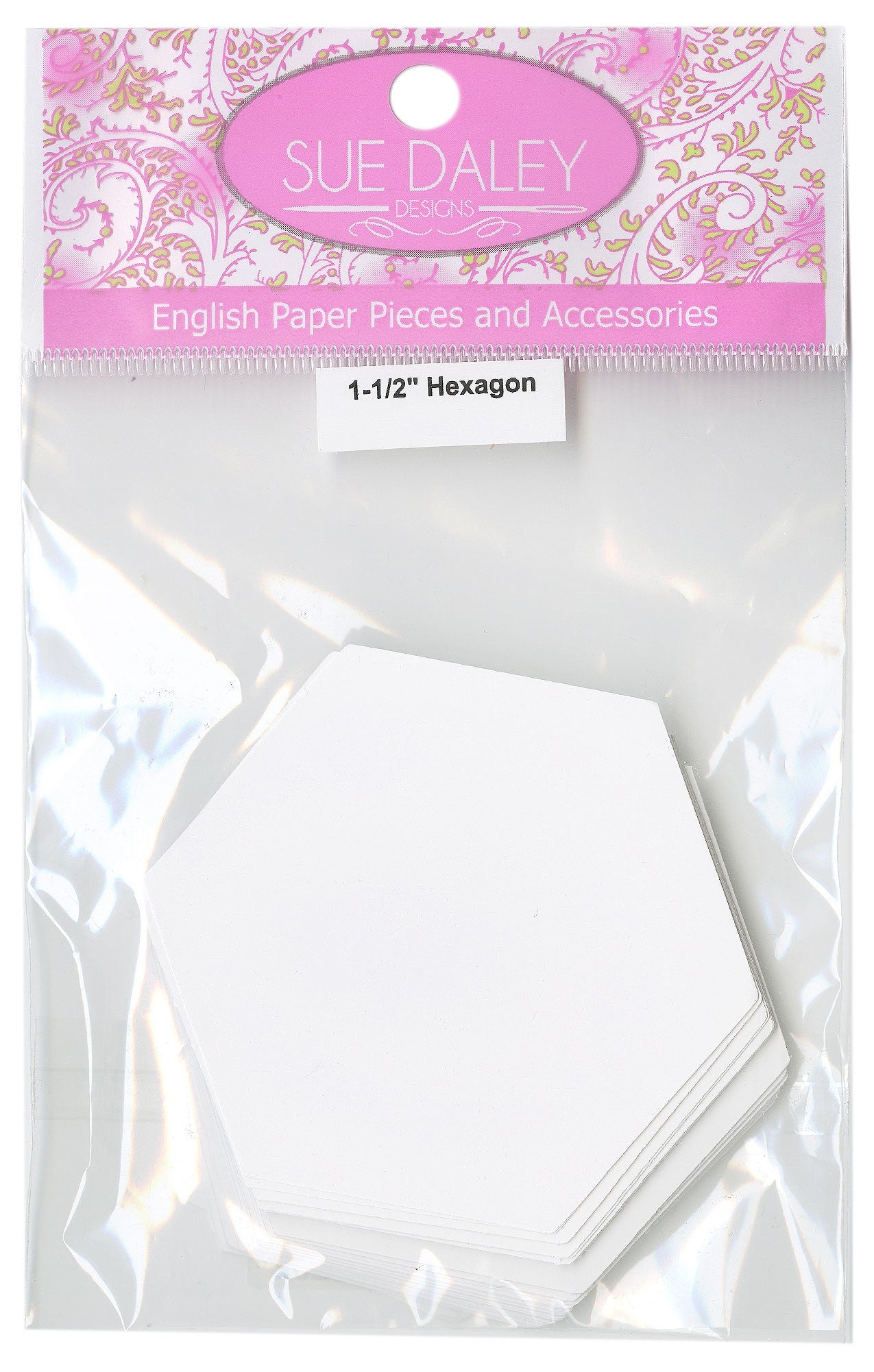 Hexagon Papers1-1/2in  (100 pieces per bag)