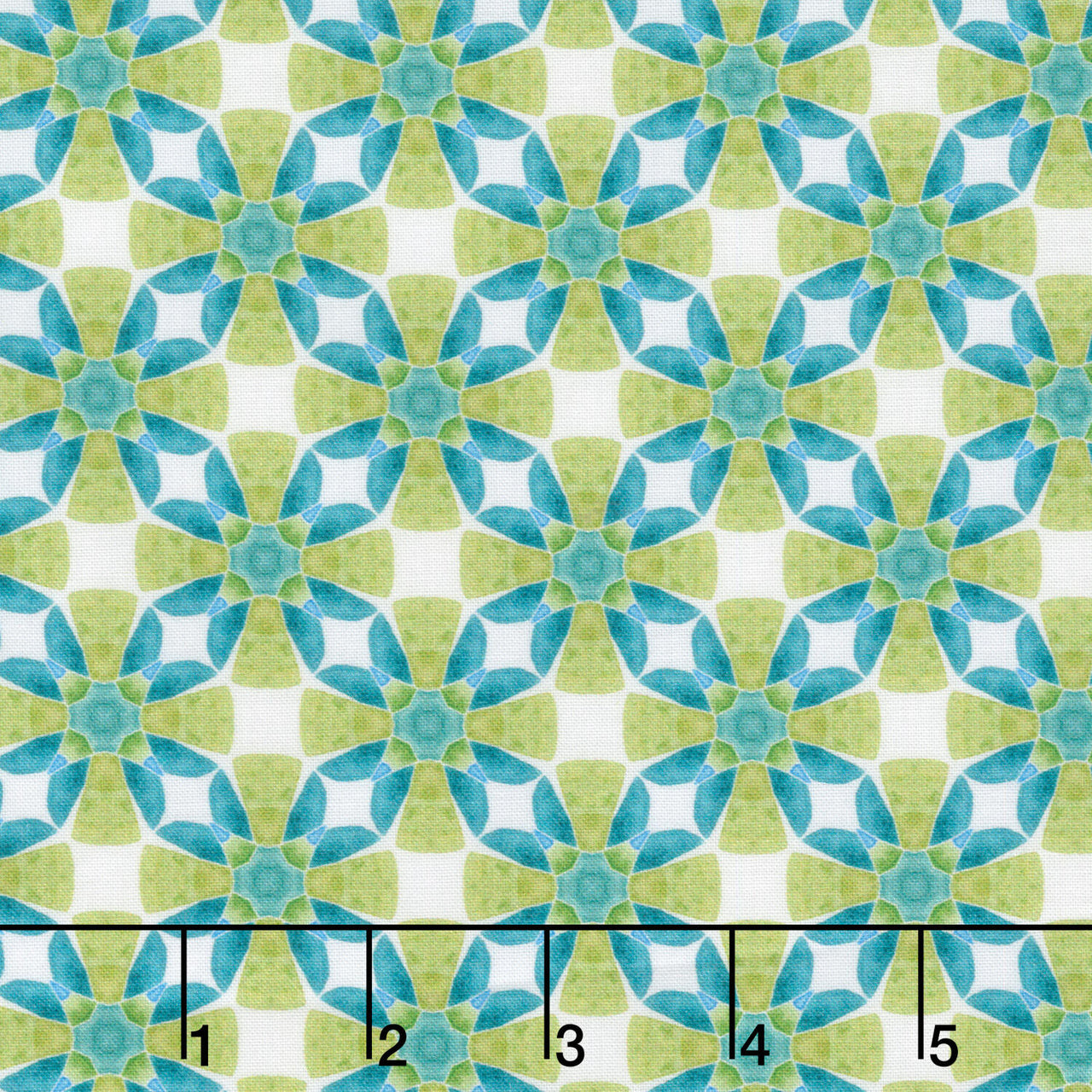 Dragon Friends - Geo 3 Green Teal White