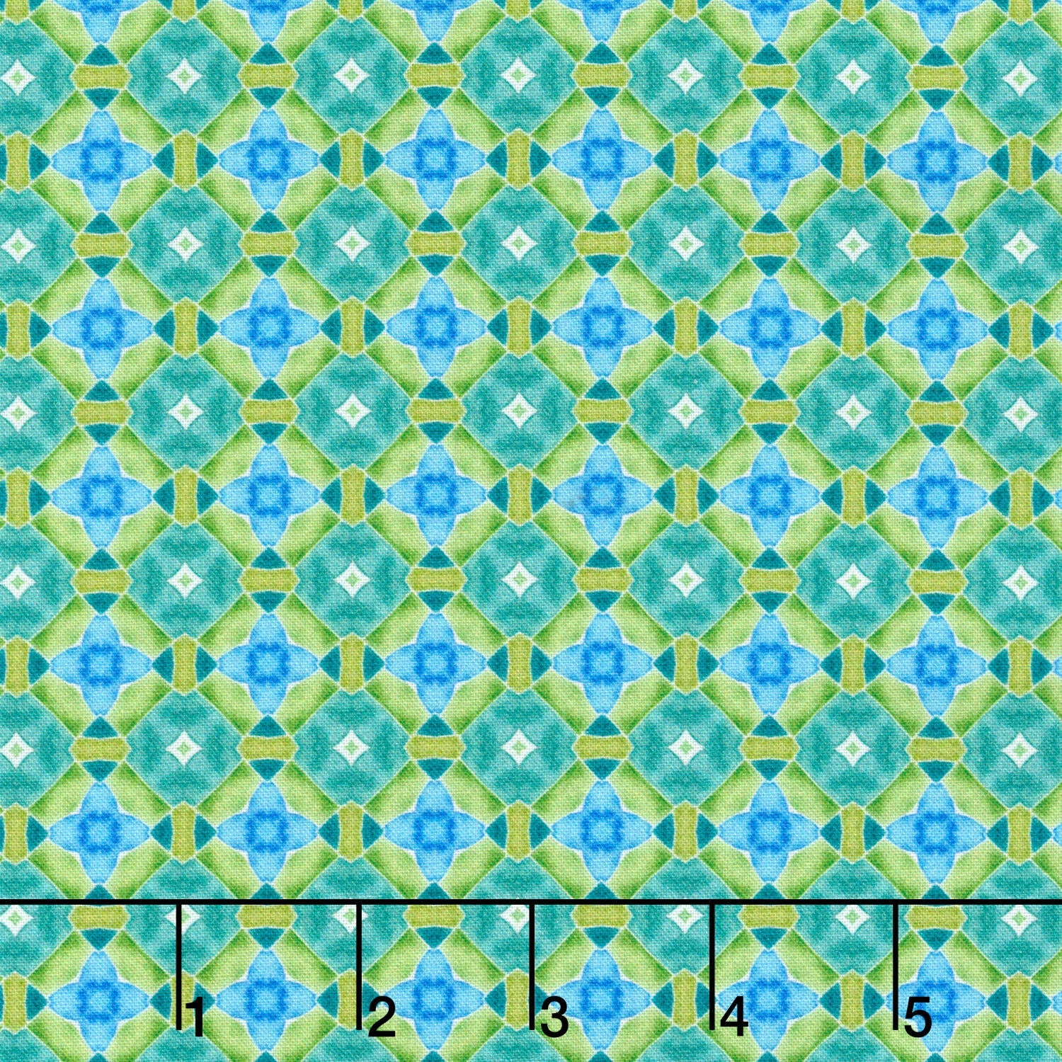 Dragon Friends - Geo 4 Green Teal Blue
