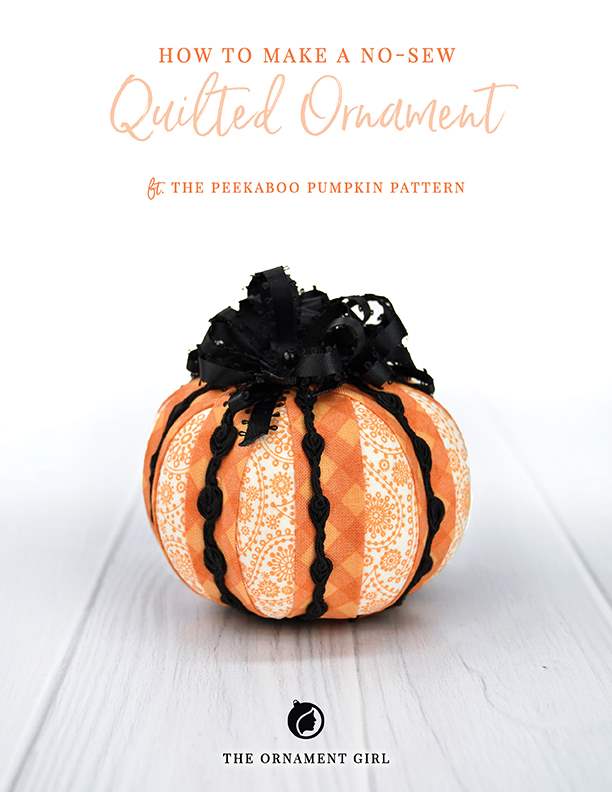 Peekaboo Pumpkin No Sew Ornament