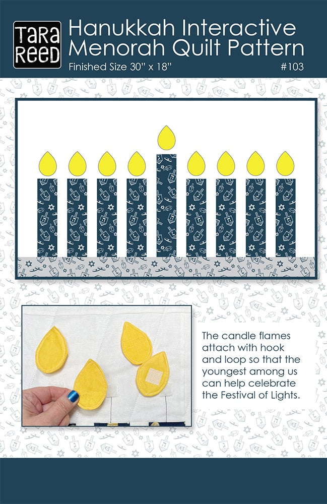 Hanukkah Interactive Menorah Quilt