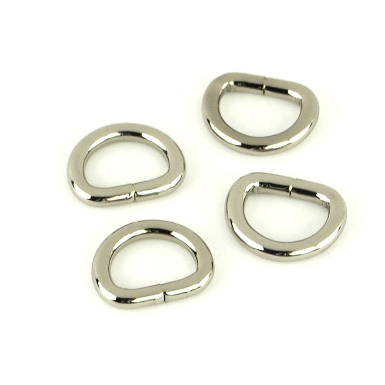 Four D-Rings 1/2" Nickel