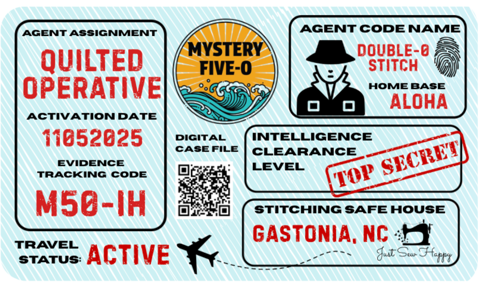 M50 Island Hopping Quilt Kit: Amber