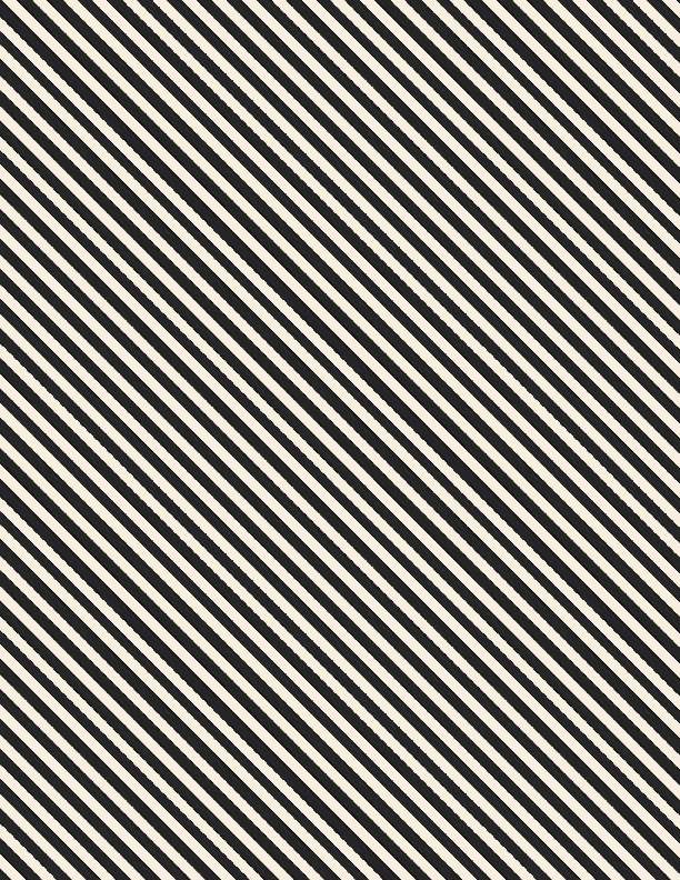 Peppermint Parlor Diagonal Stripe Black