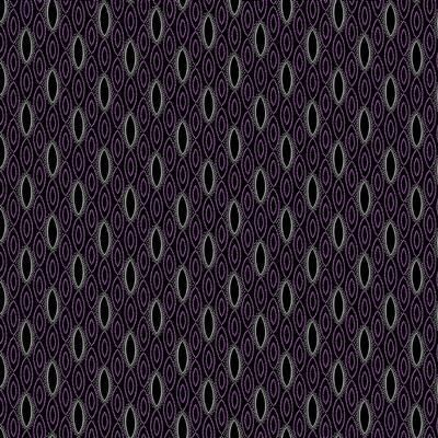Purple Reign Black Geometric