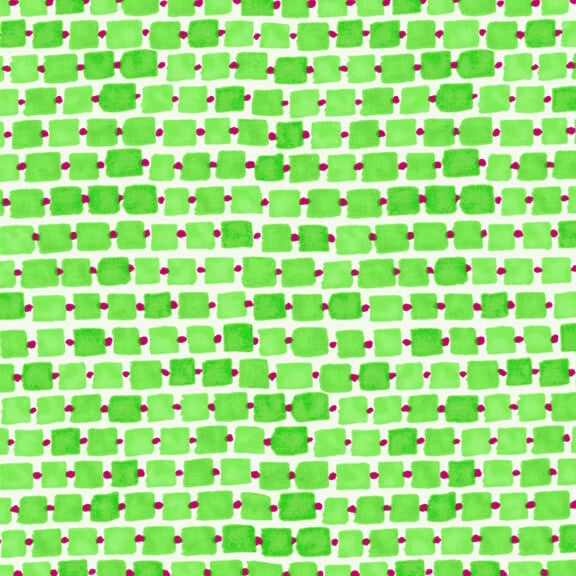 Whimsy Daisical Rectangles Green