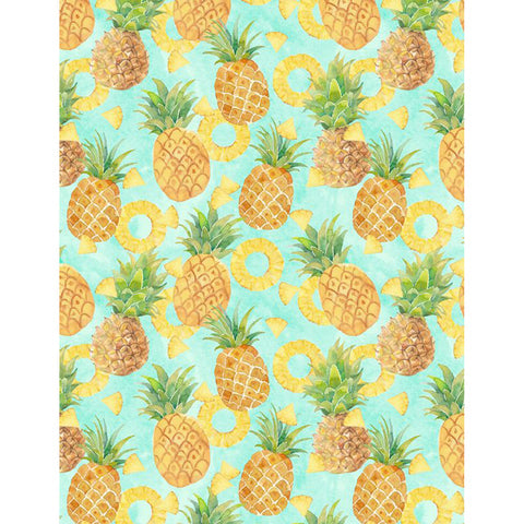Squeeze The Day Tossed Pineapple Blue