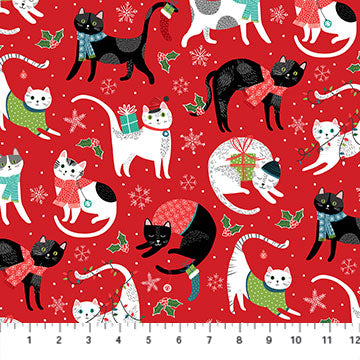 Santa Paws Red Multi Cats