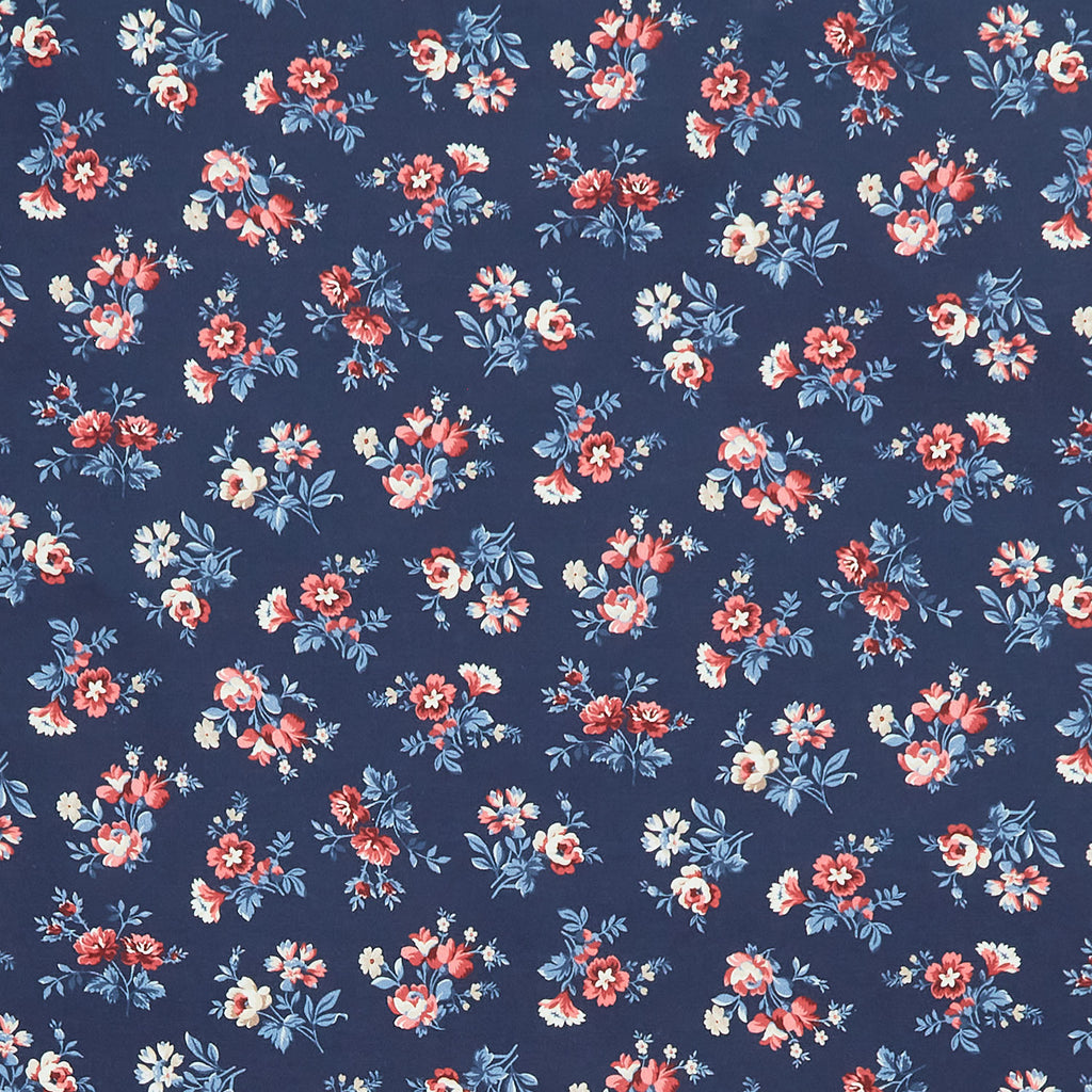 Victory Garden Tossed Small Florals Navy
