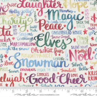 Comfort and Joy Cloud Multi Holiday Lettering