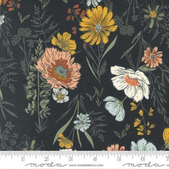 Woodland Wildflowers Charcoal Floral