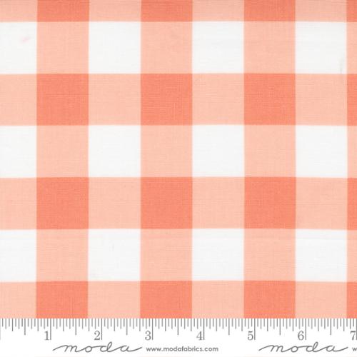 Sunwashed Coral Plaid
