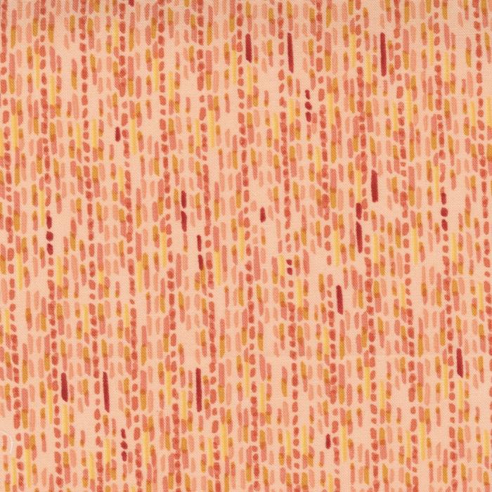Carolina Lilies Peach Dashed Stripe