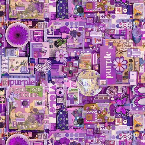 Color Collage Purple
