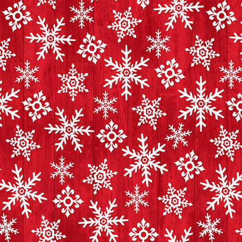 Snow Place Like Home Snowflakes Red