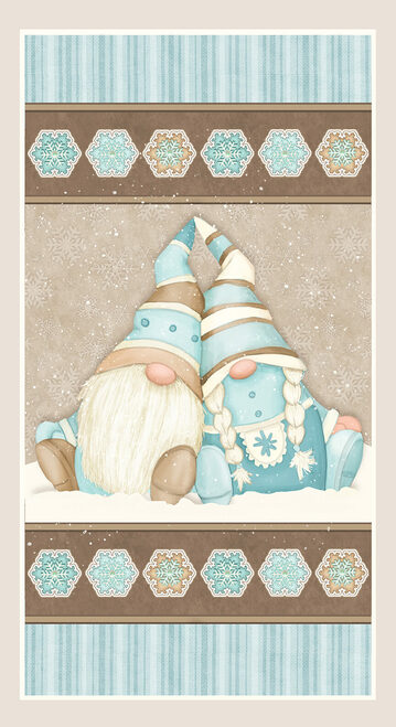 I Love Snowmies Gnome Panel 24"