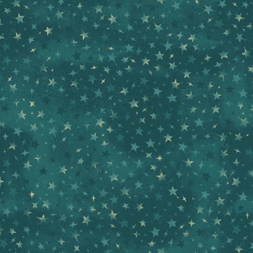 Forest Chatter Stars Turquoise