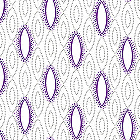 Purple Reign White Geometric