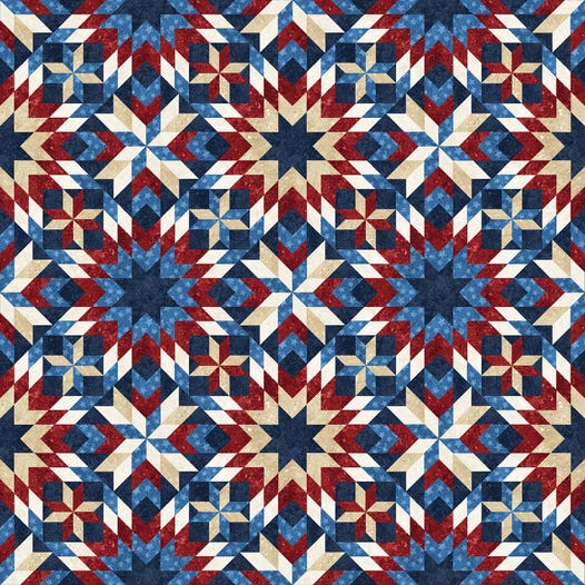 Stars and Stripes 108" Wide Backing Fabric