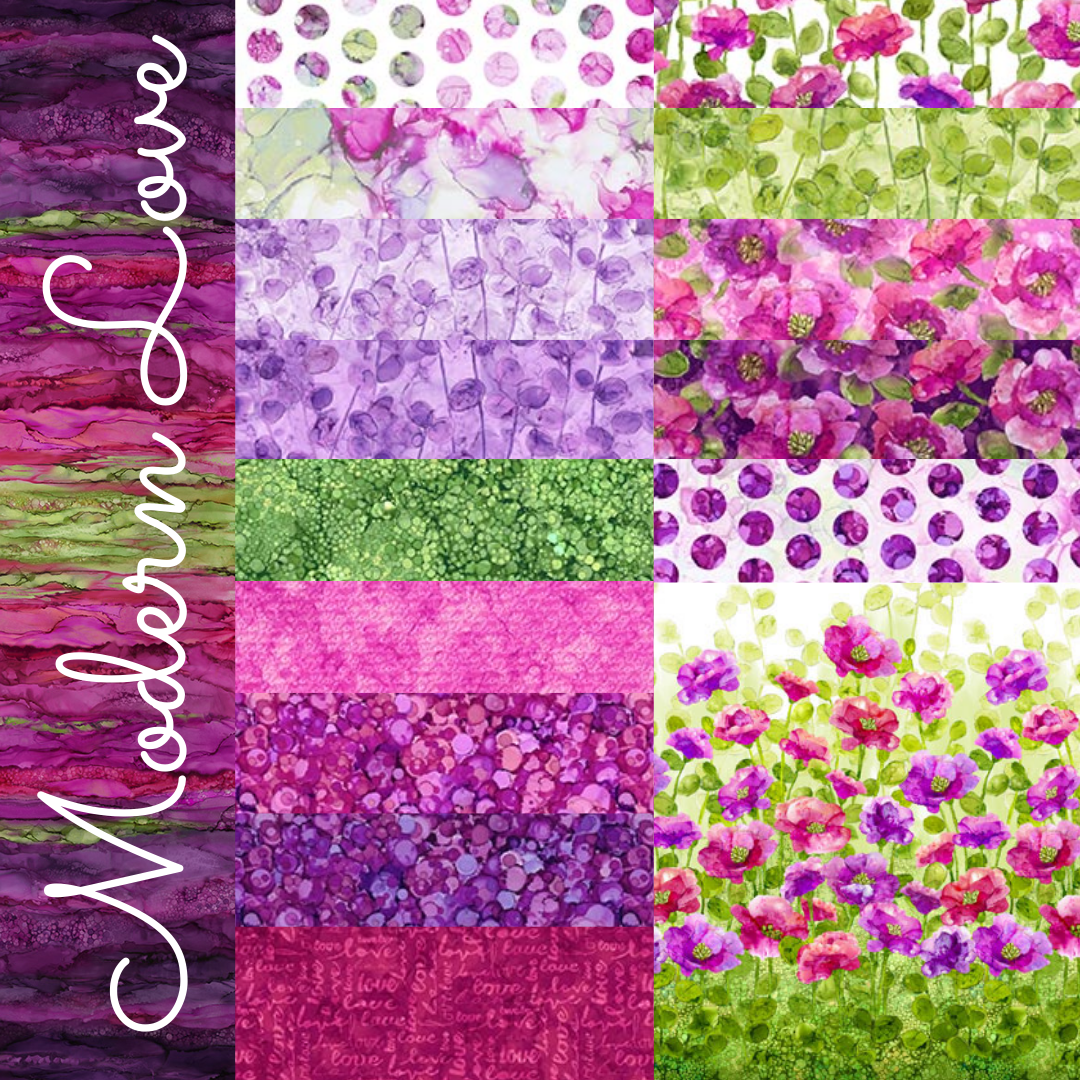 Modern Love Packed Floral Dk Purple