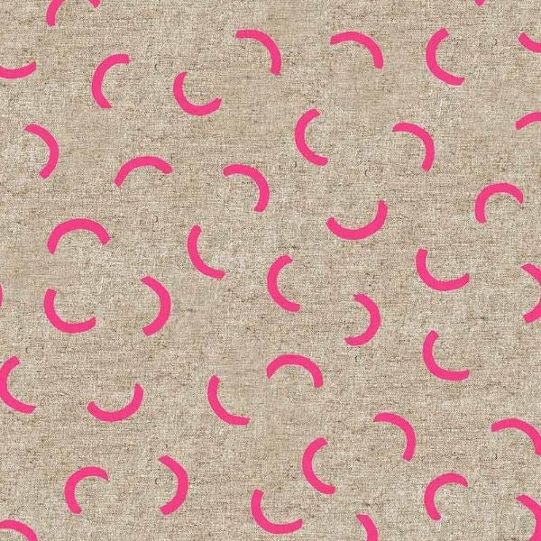 Linen/Cotton Canvas: Fushia c