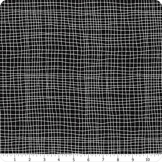 Filigree Black Sketchy Grid Plaid