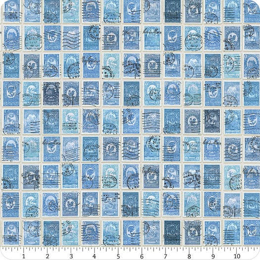 Flea Market Fresh Blue Stamps
