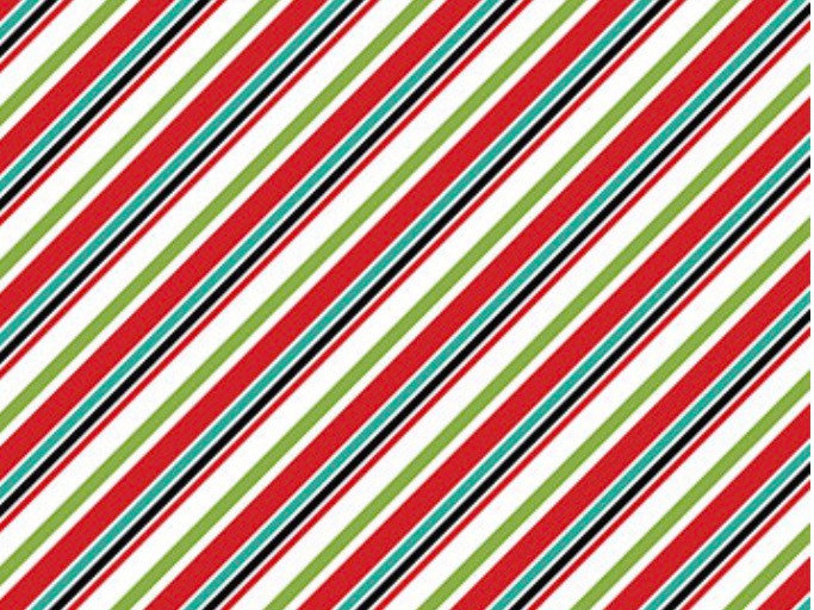 Santa Paws White Multi Stripe