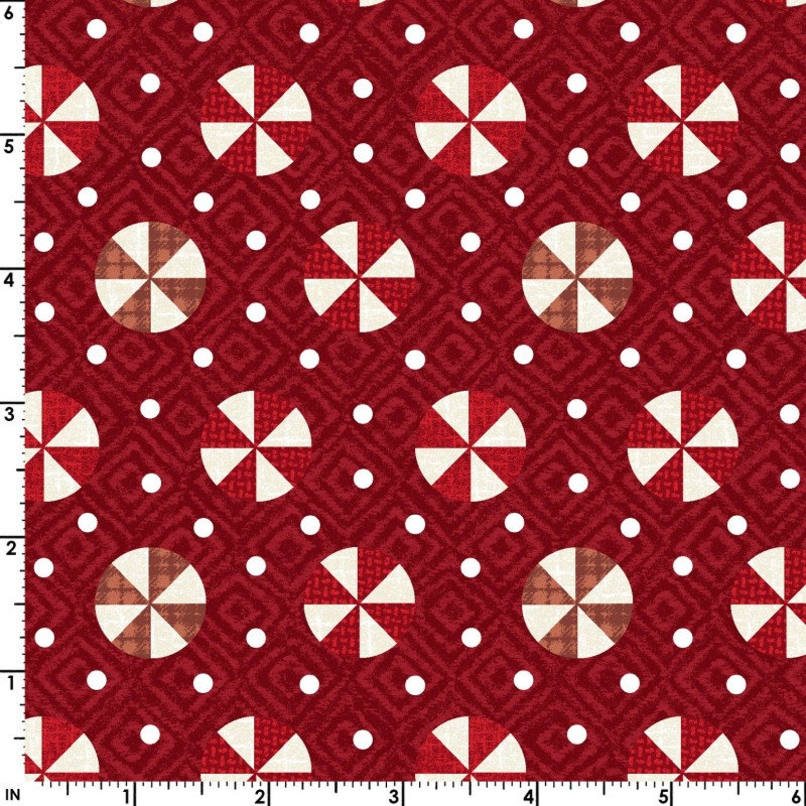 Snowdays Flannel Peppermint Red
