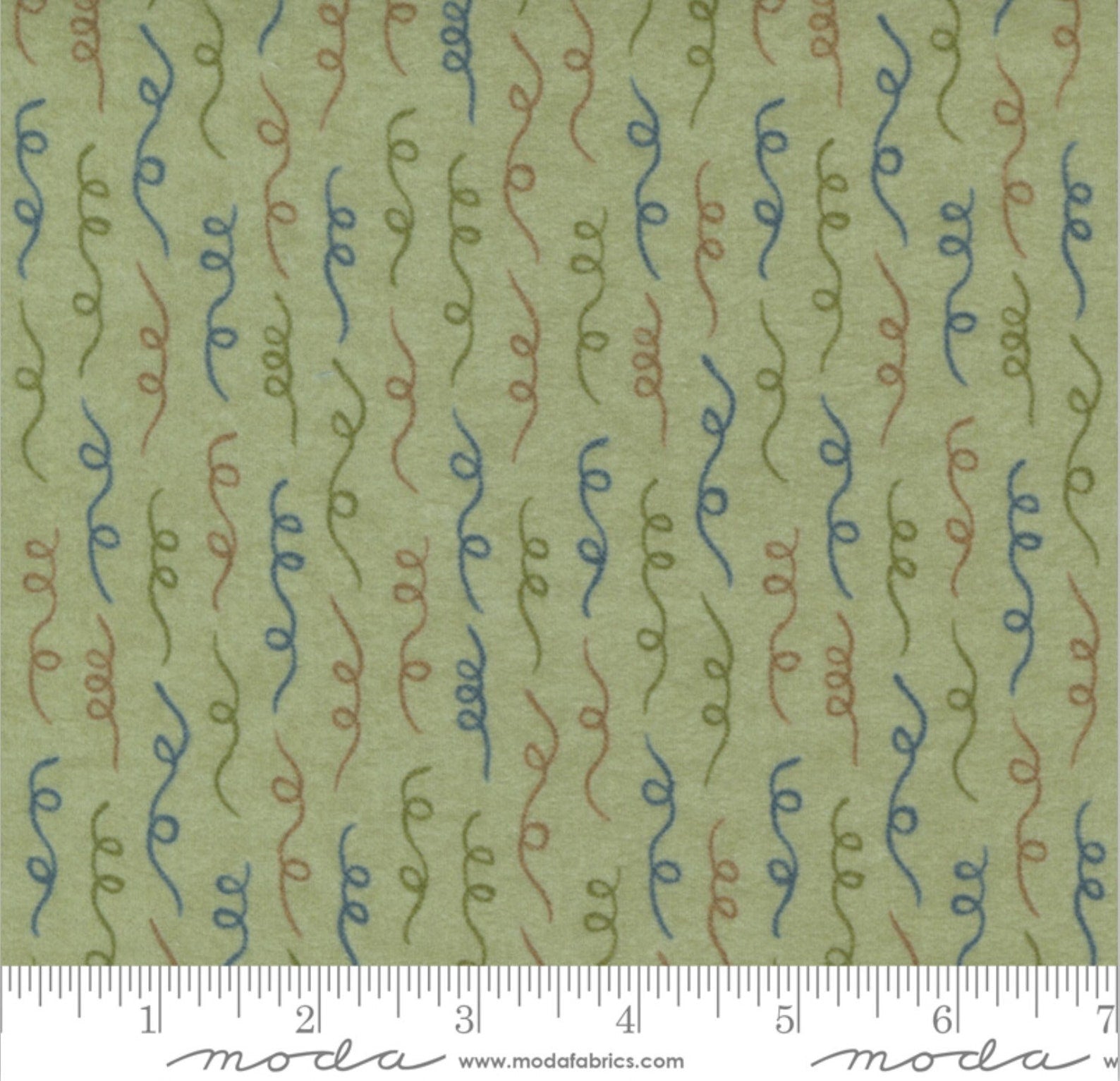 Fall Fantasy Flannels Fern squiggle lines