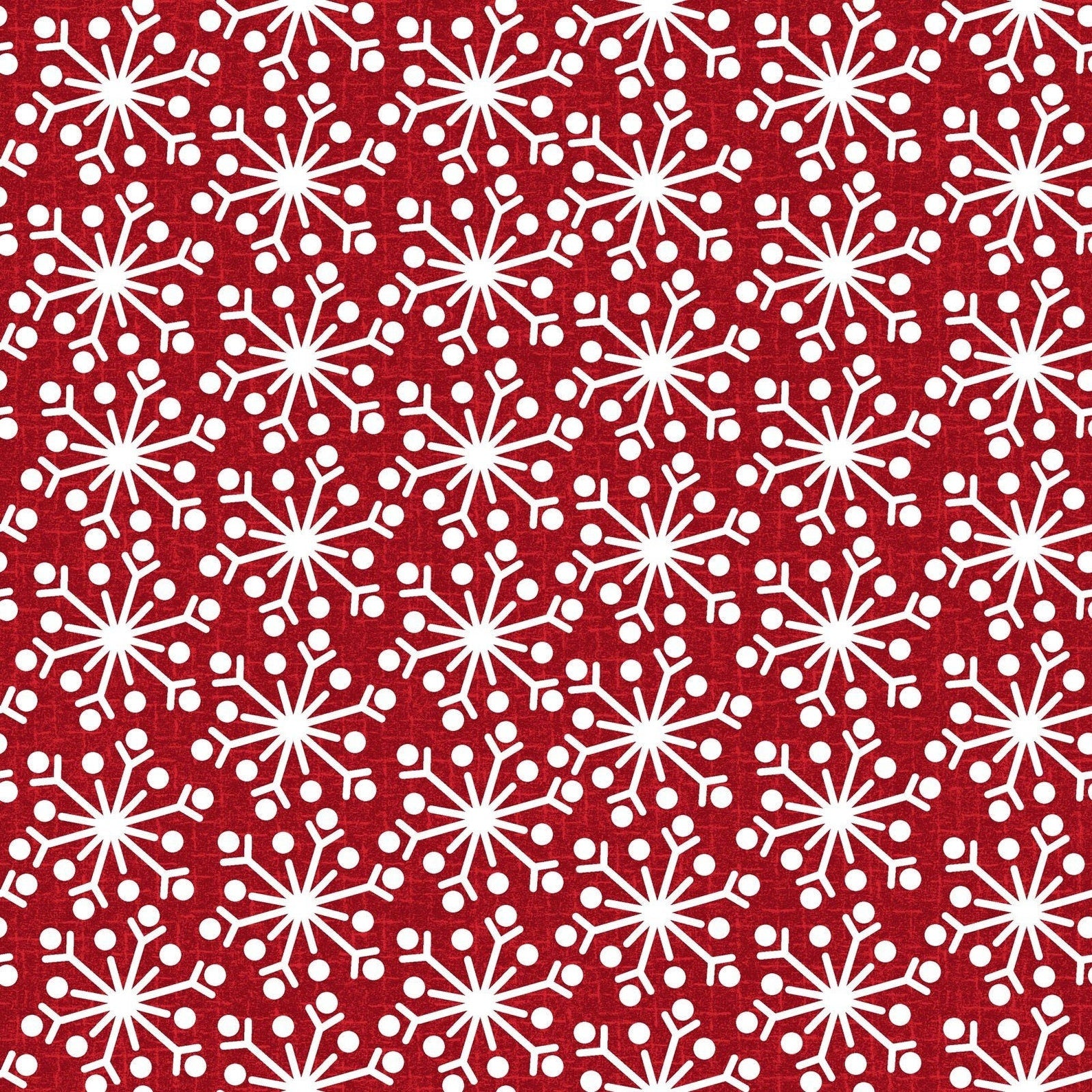 Snowdays Flannel Snowflake Red
