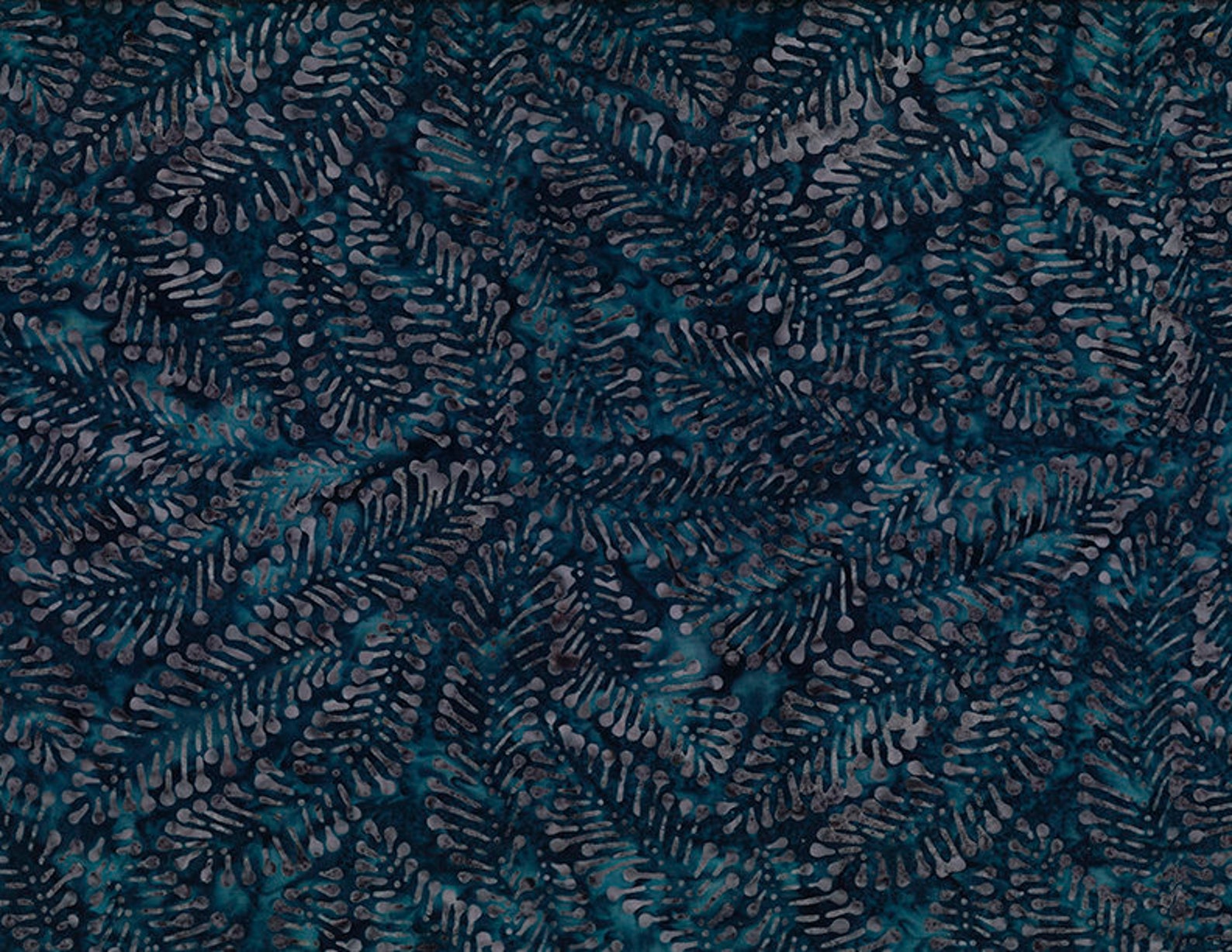 WP Batik Ferns Dark Blue