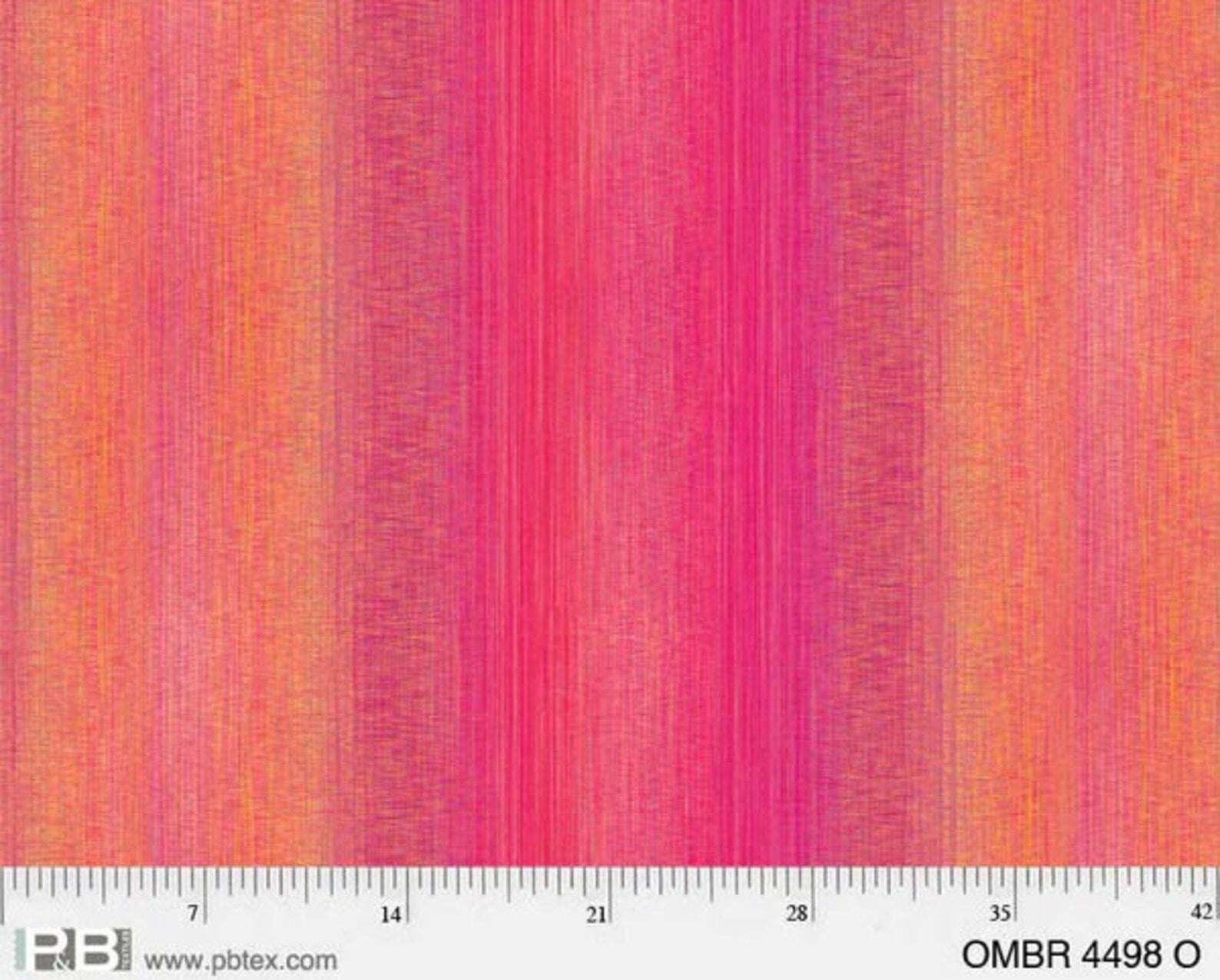Ombre Orange Magenta 108" Wide Backing Fabric