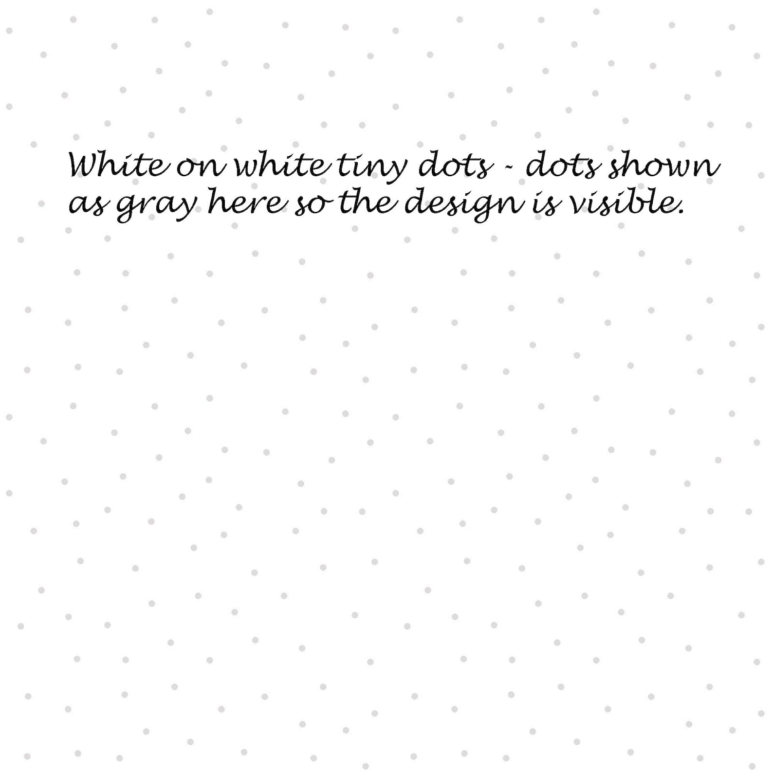 Kimberbell Basics White/White Tiny Dots