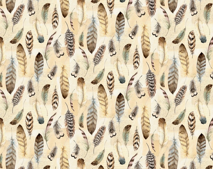 Forest Study Tan Feathers